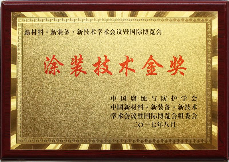 涂裝技術(shù)金獎(jiǎng)