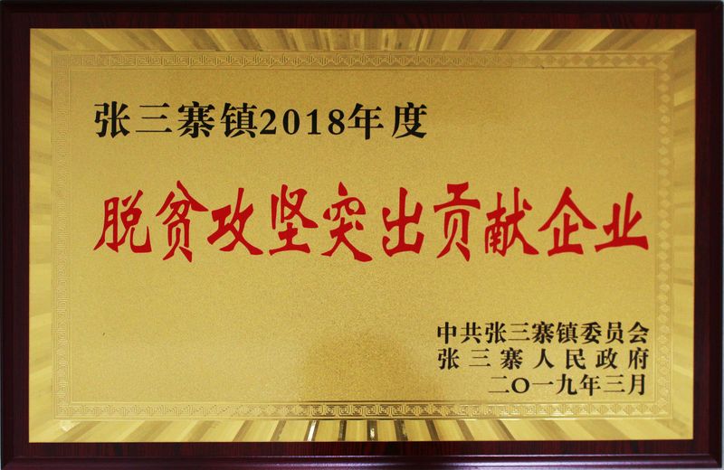 脫貧攻堅突出貢獻企業